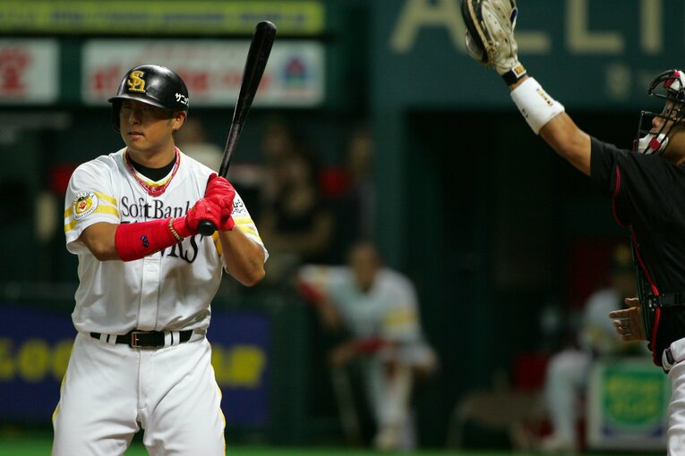 現役時代、ホークスで平成唯一の三冠王を獲得した松中信彦 ©Hideki Sugiyama