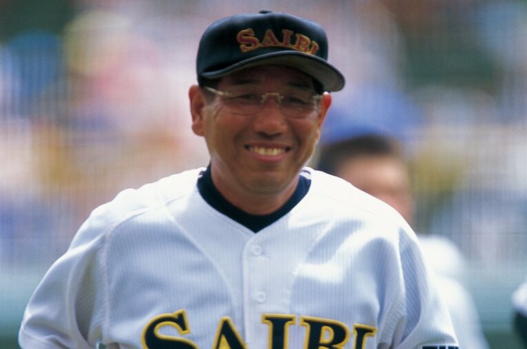 上甲正典の代名詞とも言える「上甲スマイル」。その実像を肝胆相照らす仲だった老将と教え子たちの証言で振り返る　©Hideki Sugiyama