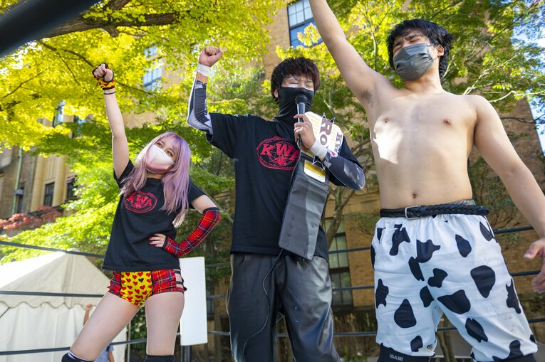 慶應プロレス研究会“唯一の女子学生レスラー”無村架純が“男子相手”に闘う理由「木村花さんみたいに」《特別フォトインタビュー》(76)