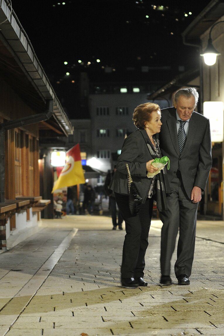 2014年のオシムとアシマ夫人　©Takuya Sugiyama