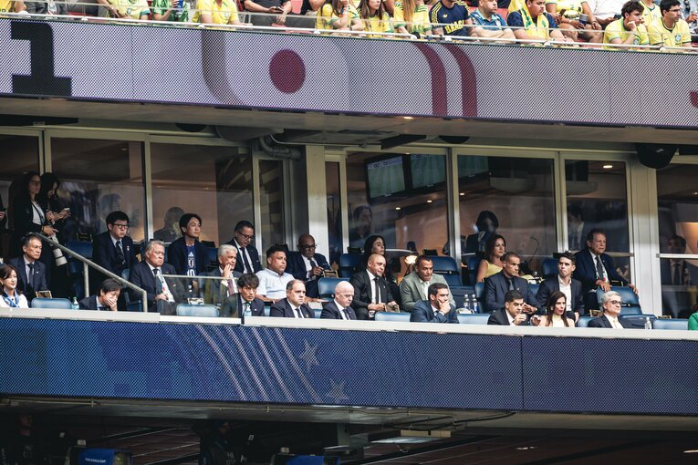 テレビに映らなかったブラジル戦真相…写真は右に続きます　©Kiichi Matsumoto/JMPA