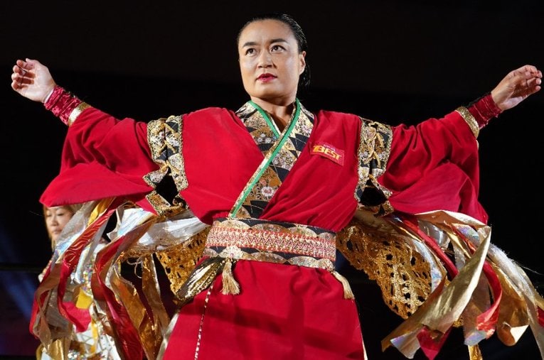 “女子プロレス界の名門”センダイガールズプロレスリングの創設者・代表でもあり、現在はNXT UKでも活躍を続ける里村明衣子 ／ photograph by Essei Hara