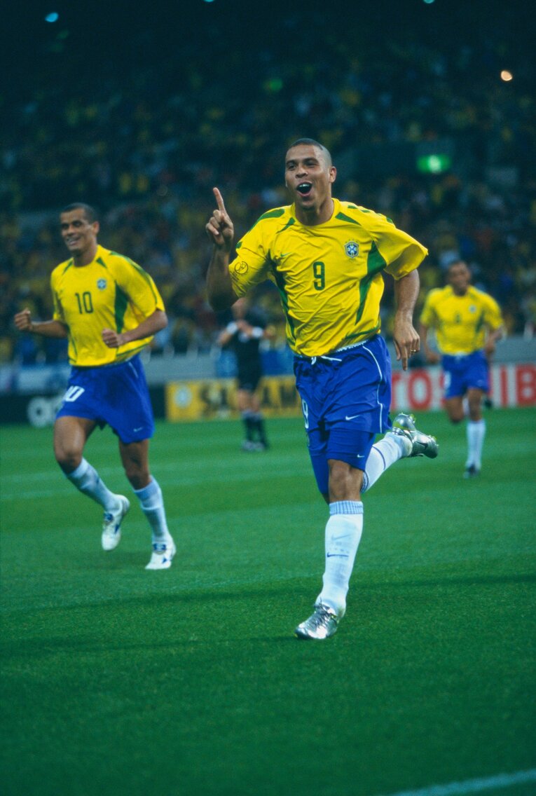 ロナウドが最も輝いた02年W杯。決勝ではひとりで2得点しブラジルを優勝に導いた　©Naoya Sanuki