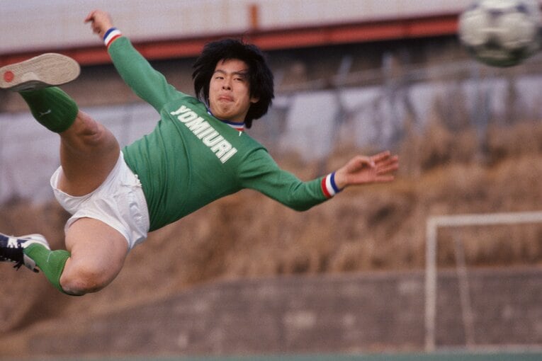 読売クラブ時代の戸塚哲也（1985年）©︎Koji Kakuta