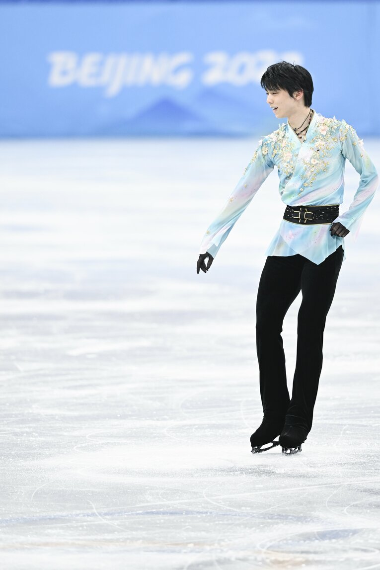 北京五輪フリー『天と地と』、演技終了直後　©Asami Enomoto/JMPA