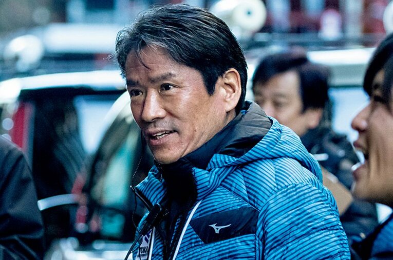 両角速さん（東海大陸上競技部駅伝監督）。1986年～89年まで東海大で箱根駅伝に出場している ／ photograph by EKIDEN News