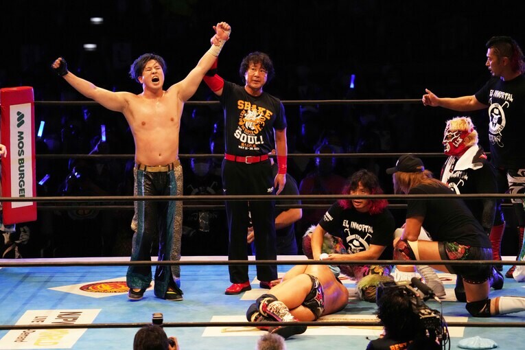 ティタンに勝利し、『BOSJ』初制覇を果たしたワト