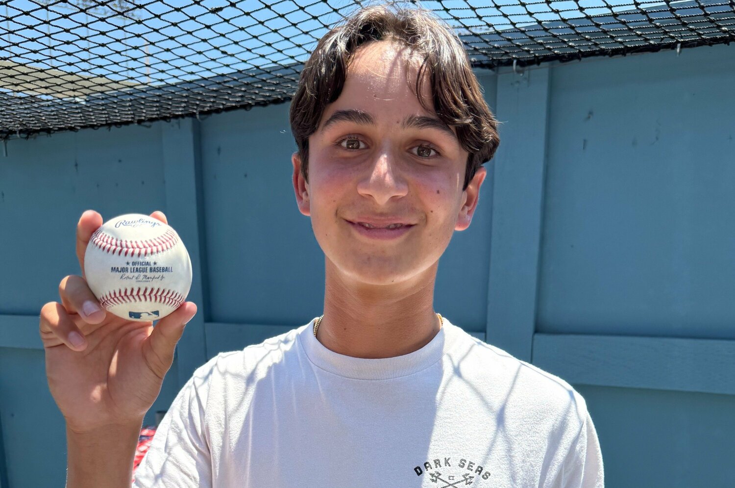 5戦連発のホームランボールは15歳のフィンセスさんの手元に　©Naoyuki Yanagihara