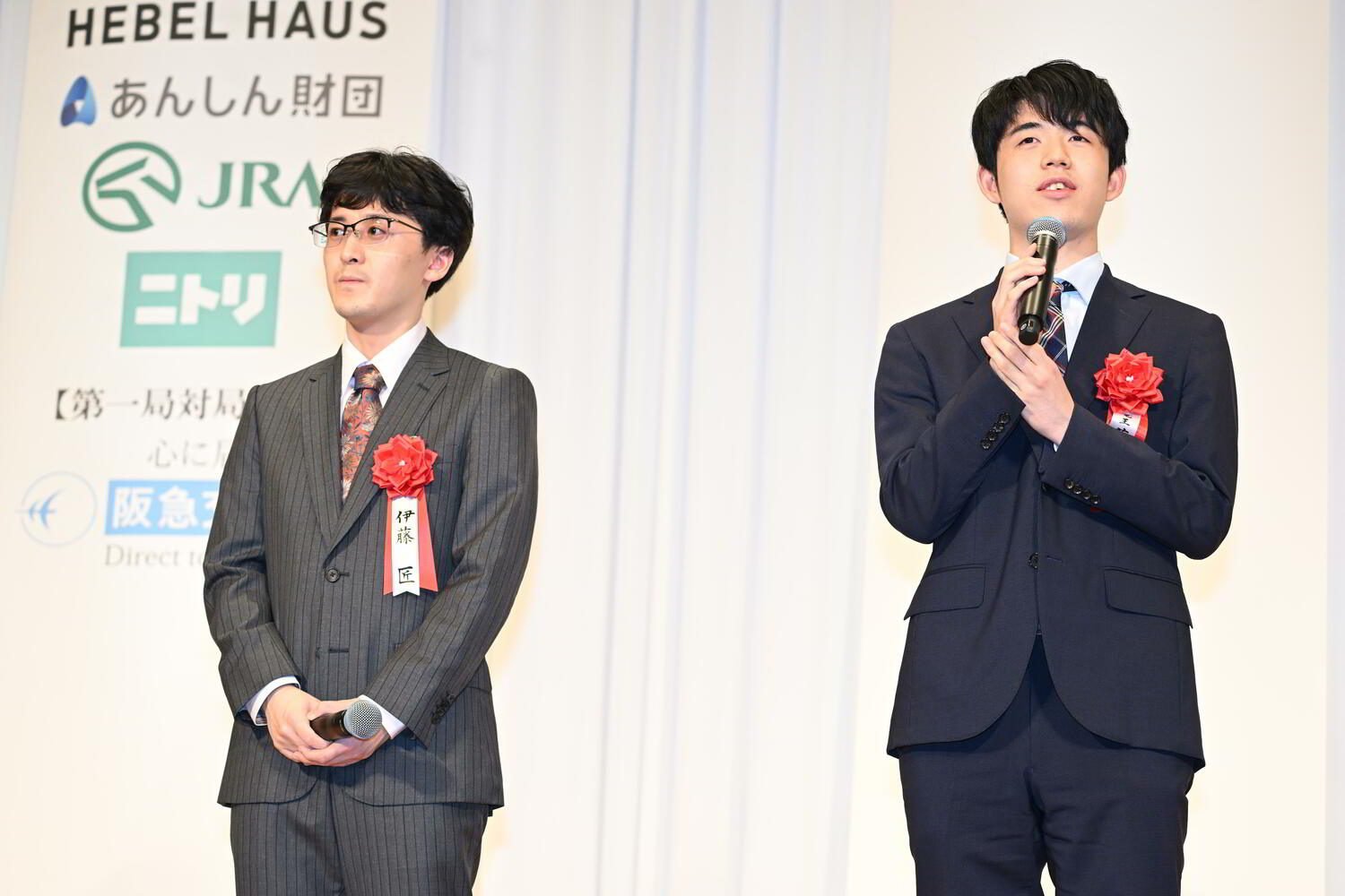 前夜祭での2人　©Keiji Ishikawa