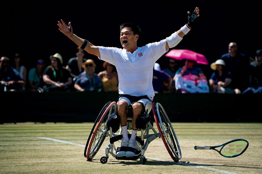 車いすテニスをスポーツとして確立。国民栄誉賞、国枝の最大の勝利とは。＜Number Web＞ photograph by Getty Images