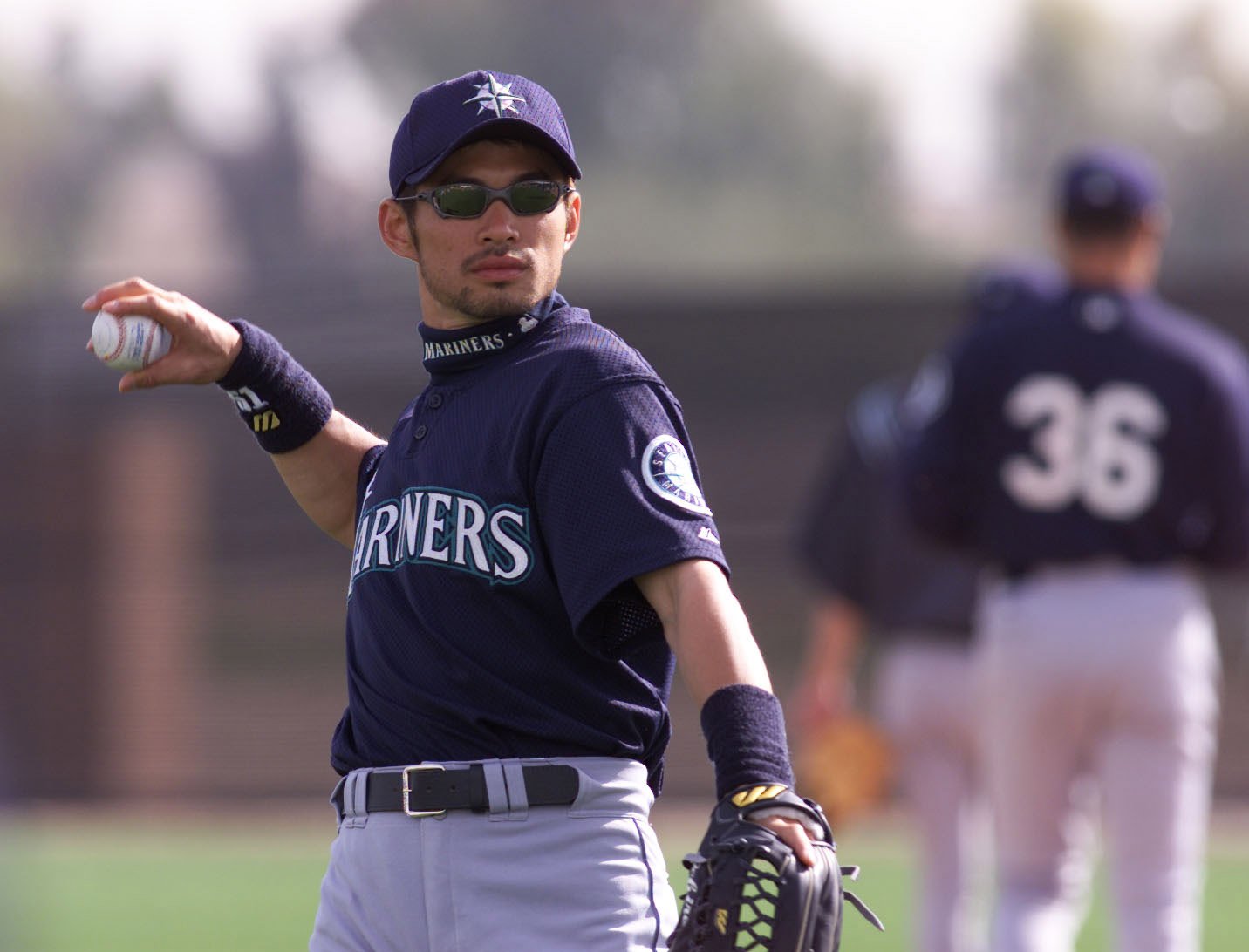 メジャー1年目のイチロー（2001年）　©Getty Images