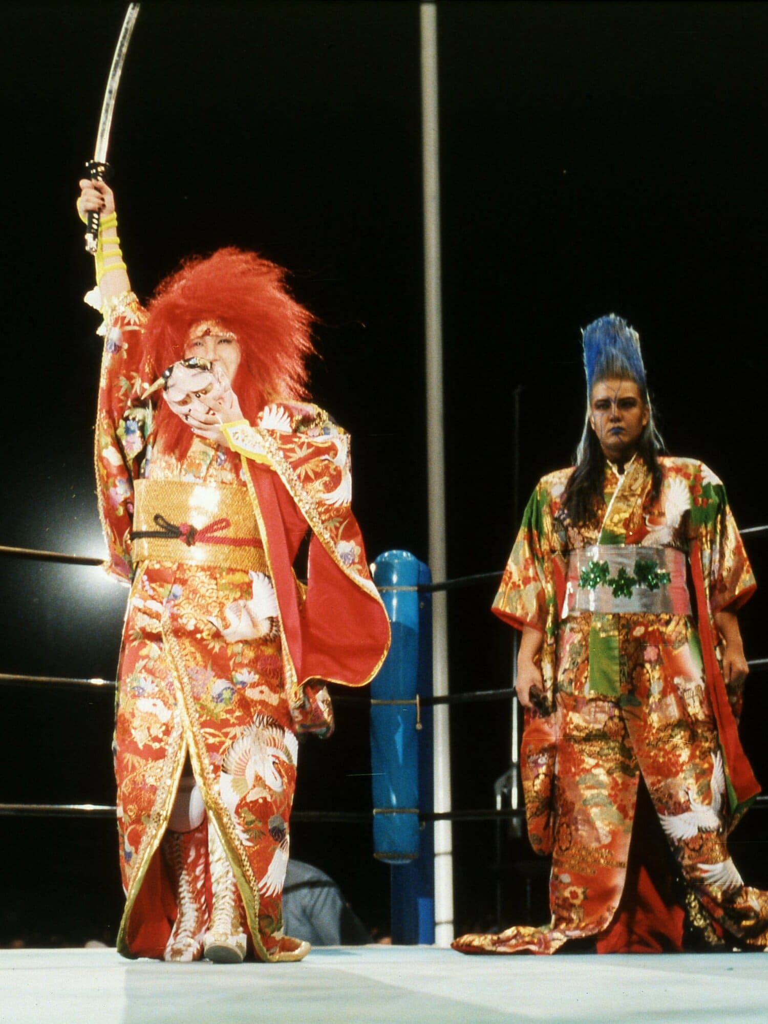 1日目、タッグマッチで登場した北斗晶（左）とブル中野（右） ©Essei Hara