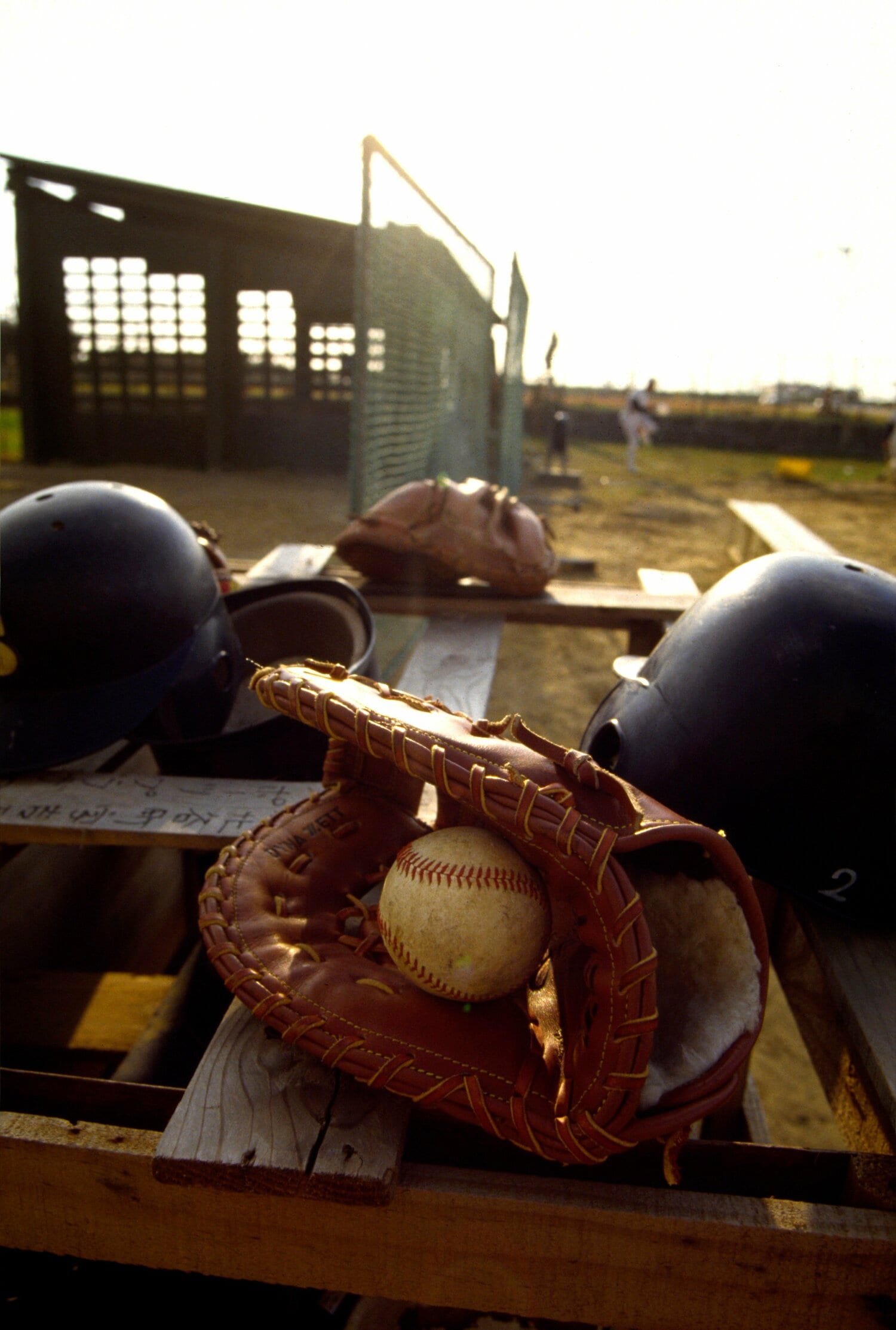 1986年の沖縄水産のグラウンド　©Katsuro Okazawa/AFLO