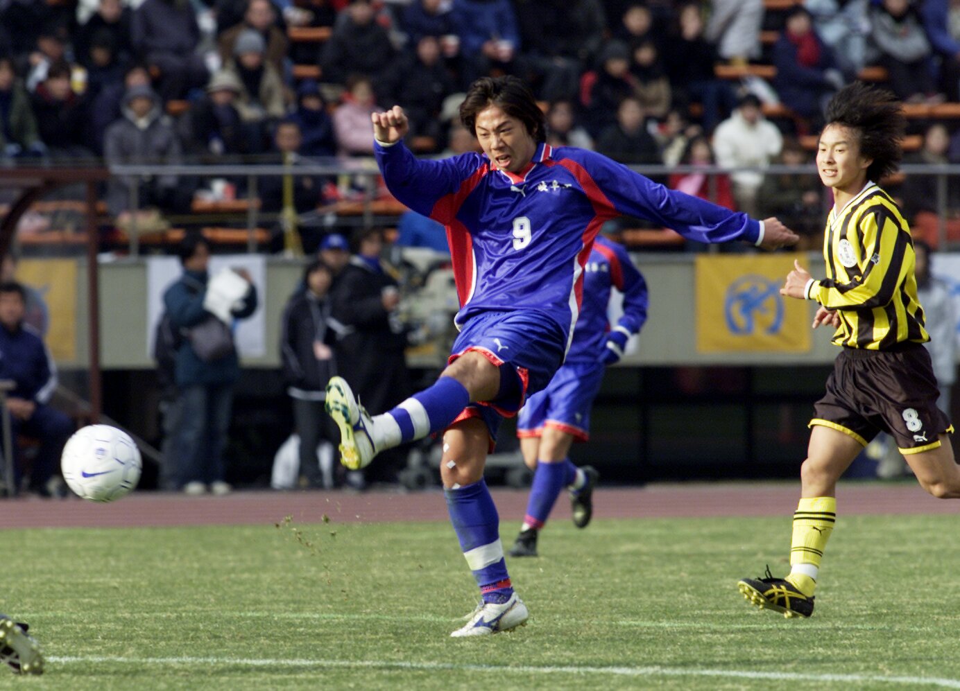 岐阜工を選手権決勝まで導いた頃の片桐 ©JIJI PRESS