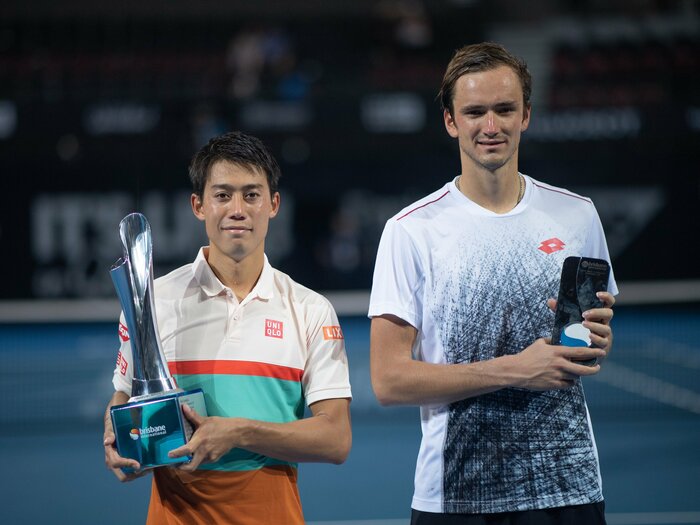 実はトップ10が「10年で平均5cmアップ」テニス界が高身長化… “絶滅危惧種” 170cm台の錦織圭が「正直、あれが理想」と言う196cm日本人若手とは？＜Number Web＞ photograph by Getty Images