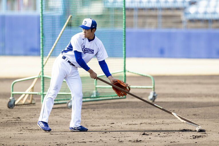 2019年3月、1年目の根尾　©Kiichi Matsumoto