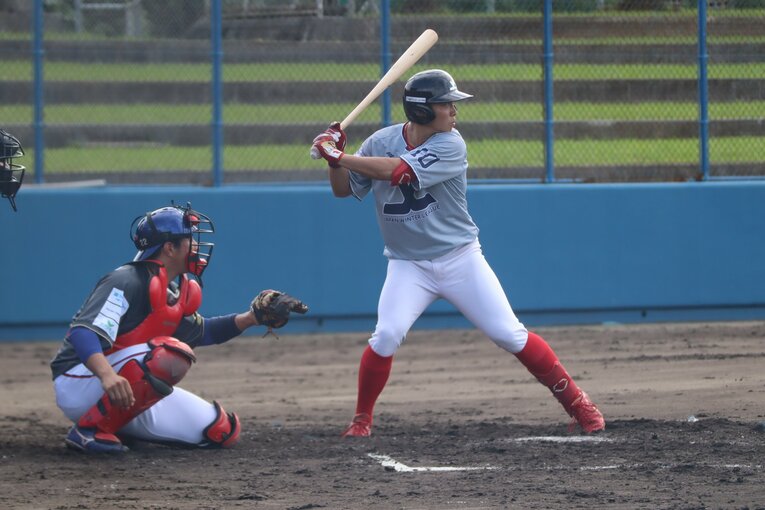 坂巻の打撃フォーム　©Kou Hiroo