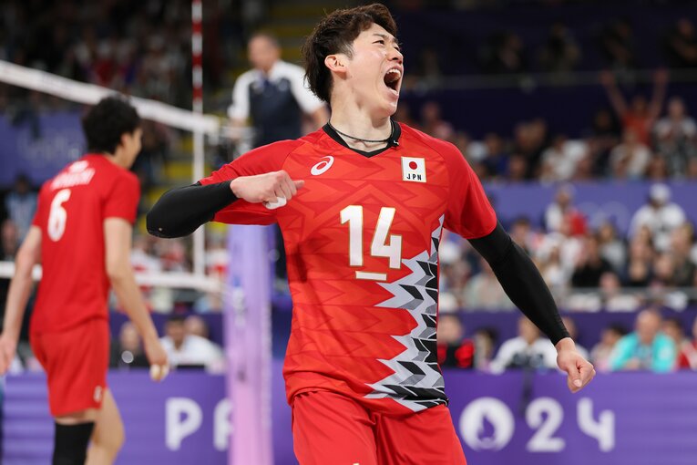 石川祐希（パリ五輪 ドイツ戦）©︎Kaoru Watanabe/JMPA