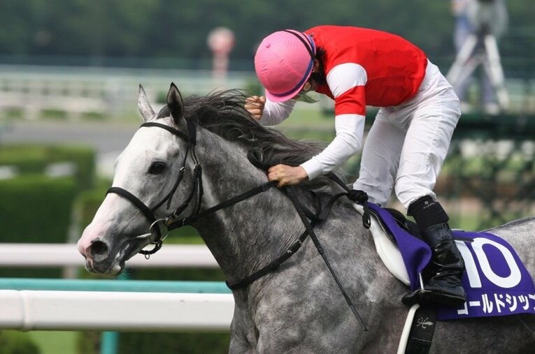 ゴールドシップ＆内田博幸 ／ photograph by Eiichi Yamane/AFLO