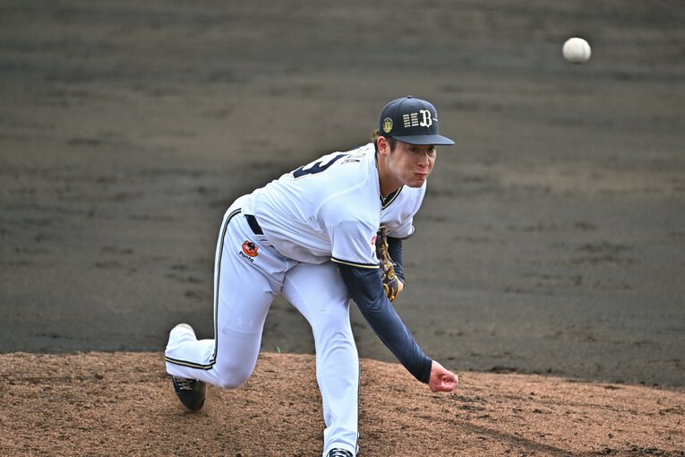 オリックスキャンプで奮闘する吉田輝星　©Hideki Sugiyama