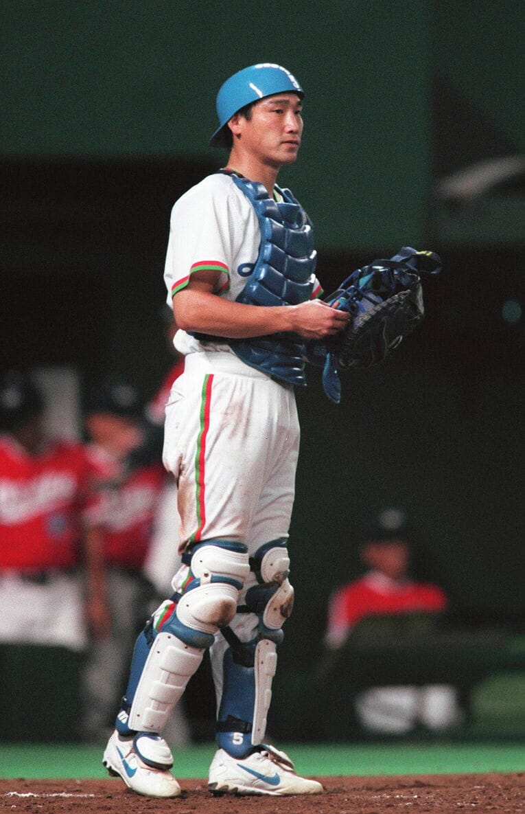 1999年西武時代の中嶋聡　©︎JIJI PRESS