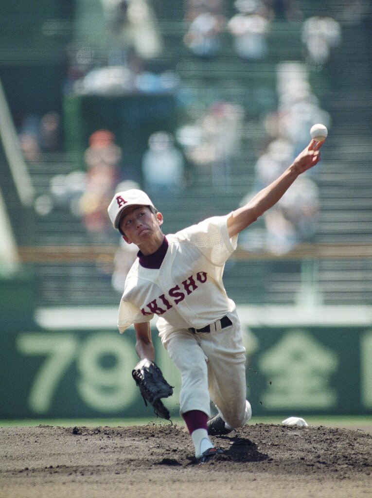 秋田商時代の石川雅規　©JIJI PRESS