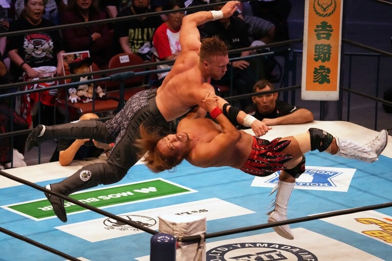 『G1 CLIMAX 33』準決勝でダイナミックな戦いを見せたウィル・オスプレイと内藤哲也