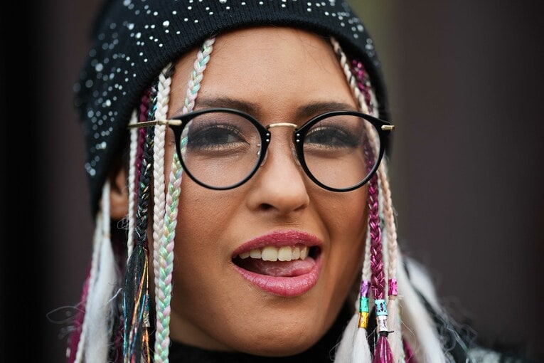 「もっと来いよ」と若手の突き上げに期待するジュリア　©Essei Hara