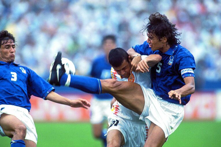 94年のW杯アメリカ大会で準優勝。マルディーニが出場した4大会の中ではこれが最高成績だ　&cppy; Alain de Martignac/L’Équipe