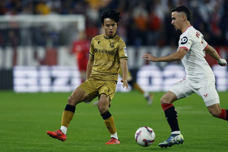 セビージャ戦、久保のプレー　©Daisuke Nakashima