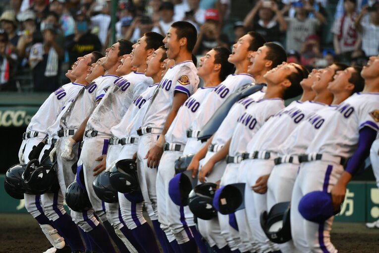 18年夏の甲子園。対金足農戦　©BUNGEISHUNJU