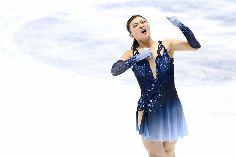 NHK杯で圧巻の演技を見せ、優勝を果たした坂本花織　©Asami Enomoto