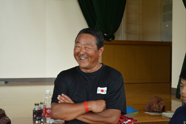 中学指導者時代の猿橋先生（2018年撮影）　©Takahiro Kikuchi