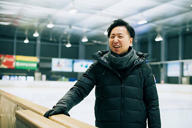 ジャンプを指導した田中総司