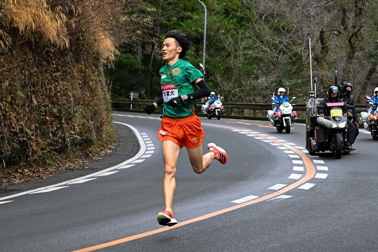 5区・菊地とともに「山の大東」の底力を見せた佐竹　©Nanae Suzuki