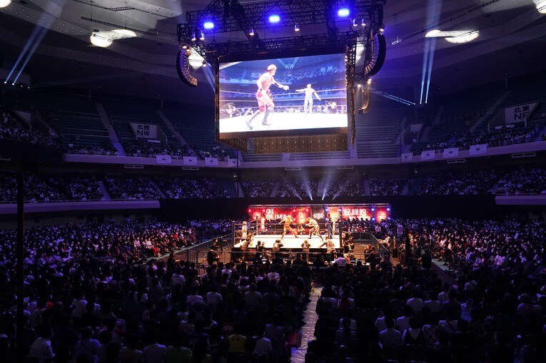 『G1 CLIMAX 32』決勝戦が行われた日本武道館の様子
