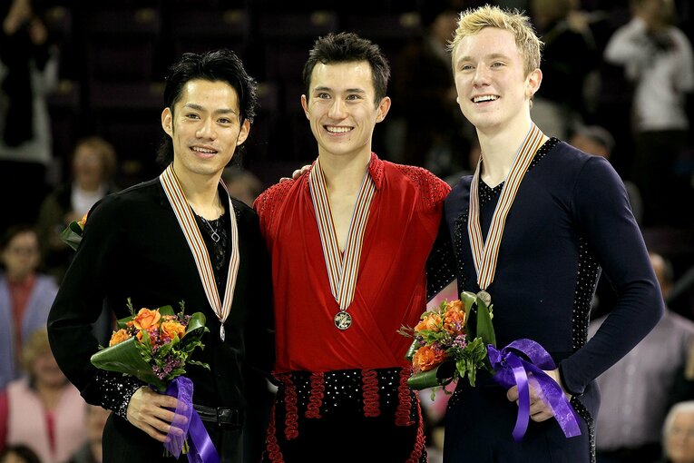 2012年四大陸選手権の表彰式©Getty Images