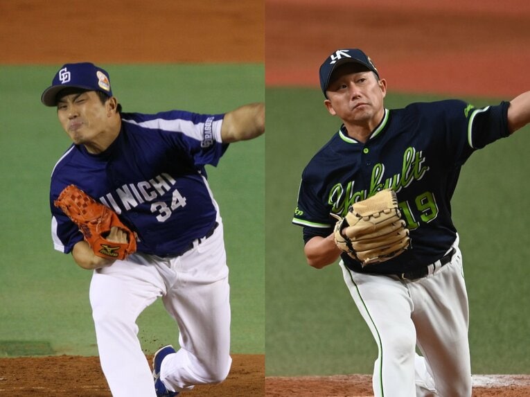 山本昌は50歳、石川は46歳まで現役を続けた　©BUNGEISHUNJU