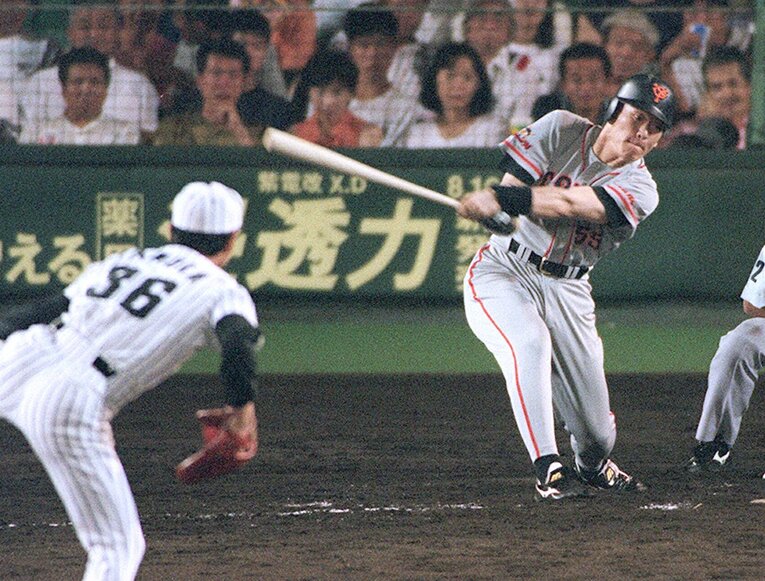 【伝説の現役時代〜最新カットまで】松井秀喜をして「打てない…」と言わしめた阪神・田村勤　©Sankei Shimbun
