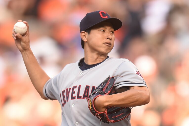 2015年6月インディアンスでメジャーデビューを果たした村田透　©Getty Images