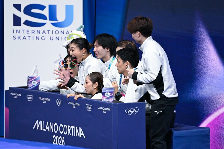 表情豊かな坂本花織、りくりゅうの演技など現地の様子【スワイプするとそのほかの写真もご覧になれます】　©Asami Enomoto / JMPA