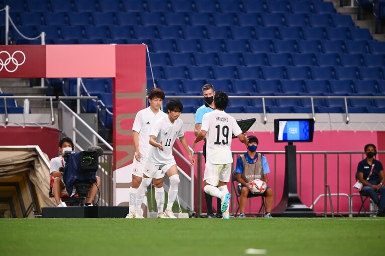 東京五輪3位決定戦・メキシコ戦（2021年8月）　©︎JMPA