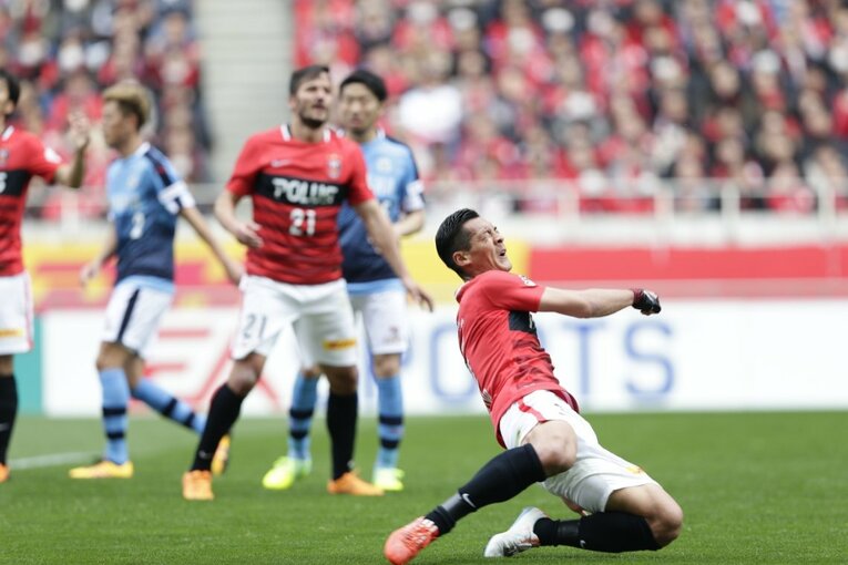 浦和での槙野 ©Sports Graphic Number