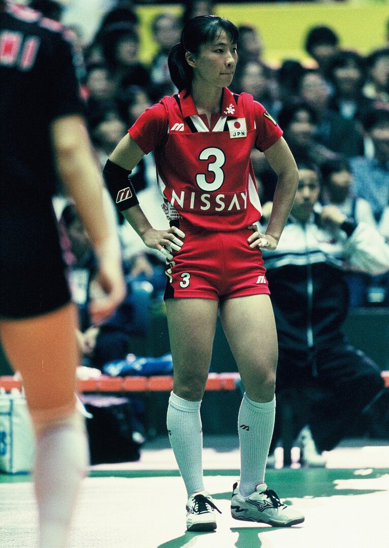 「リベロ」に抜擢された津雲博子（1998年）©︎Jun Tsukida/AFLO SPORT