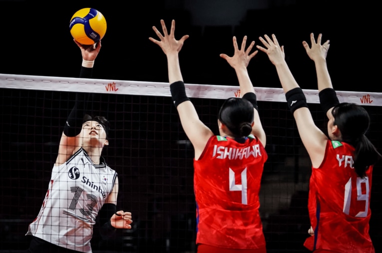 ネーションズリーグ予選ラウンド・韓国戦　©︎FIVB