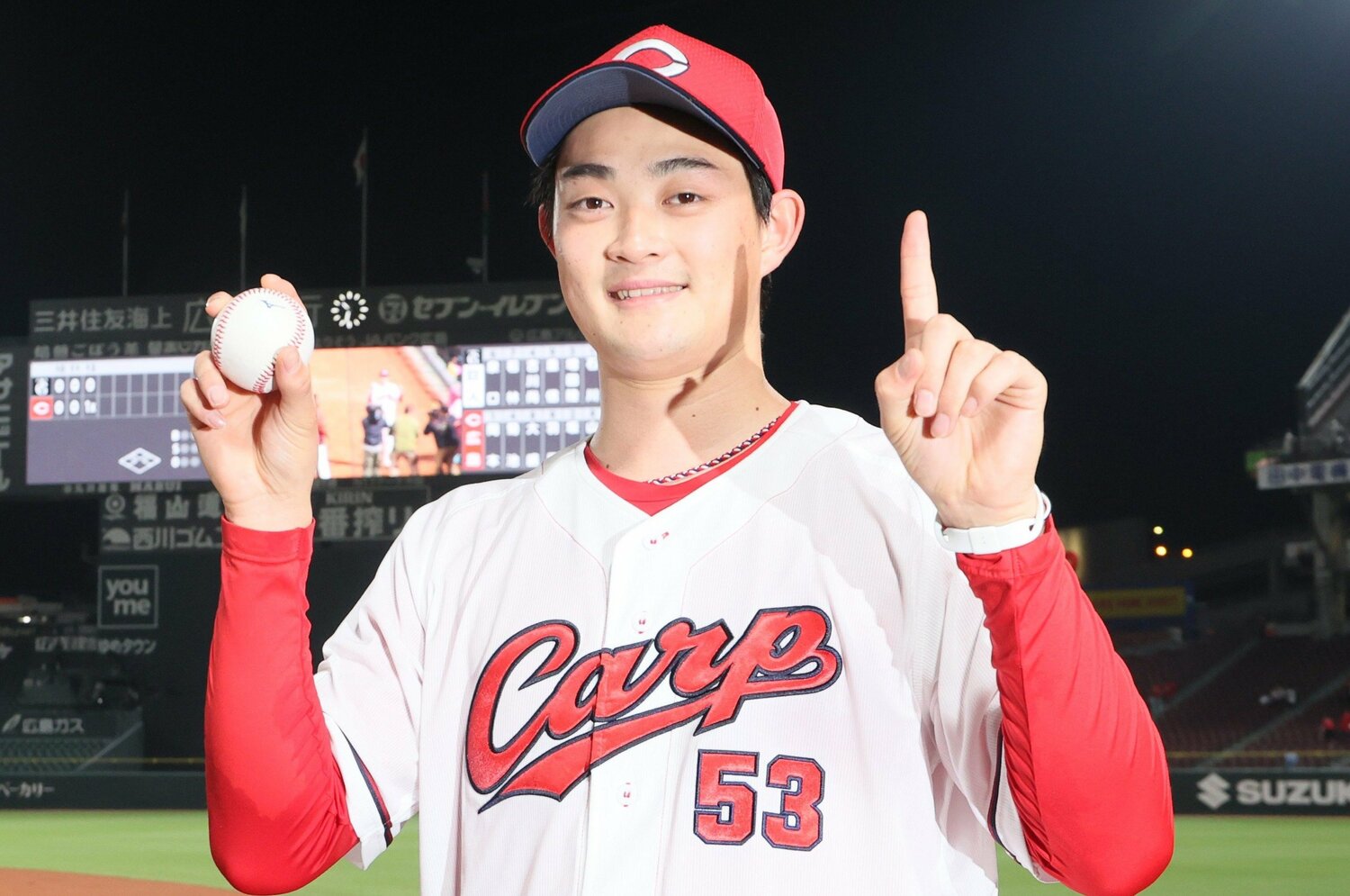 「極限まで軽くして、みんなの半分くらいの重さで…」カープのドラ3・岡本駿が体力不足を克服して掴んだ投手転向5年目のやり甲斐＜Number Web＞ photograph by Sankei Shimbun