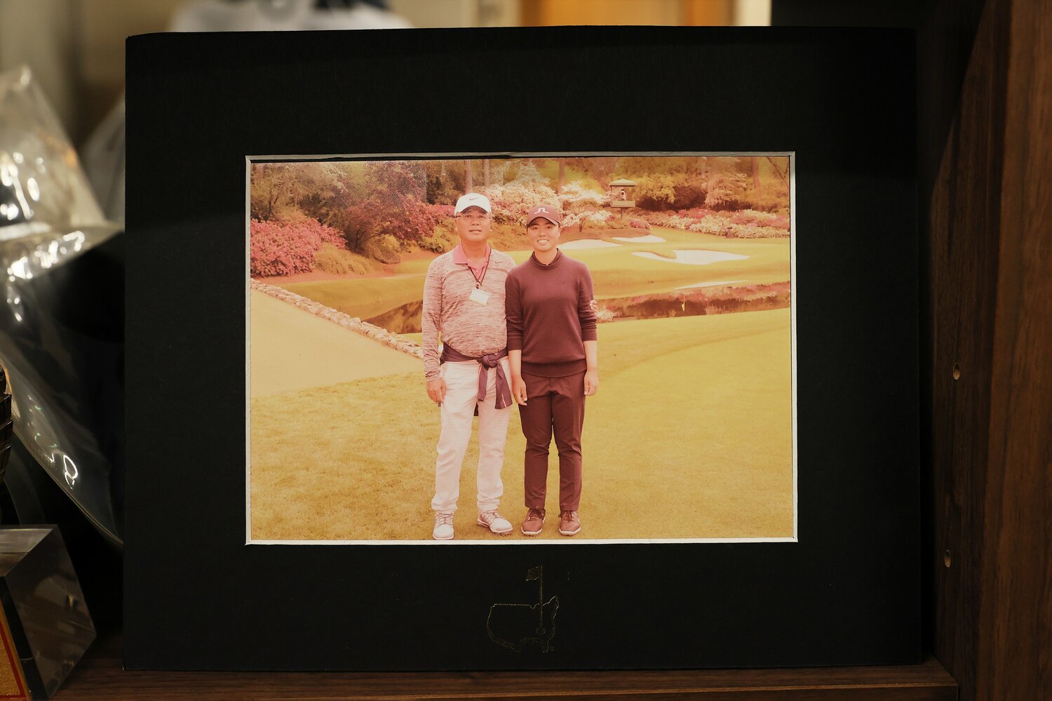 オーガスタで記念撮影した一枚　©︎Shigeki Yamamoto