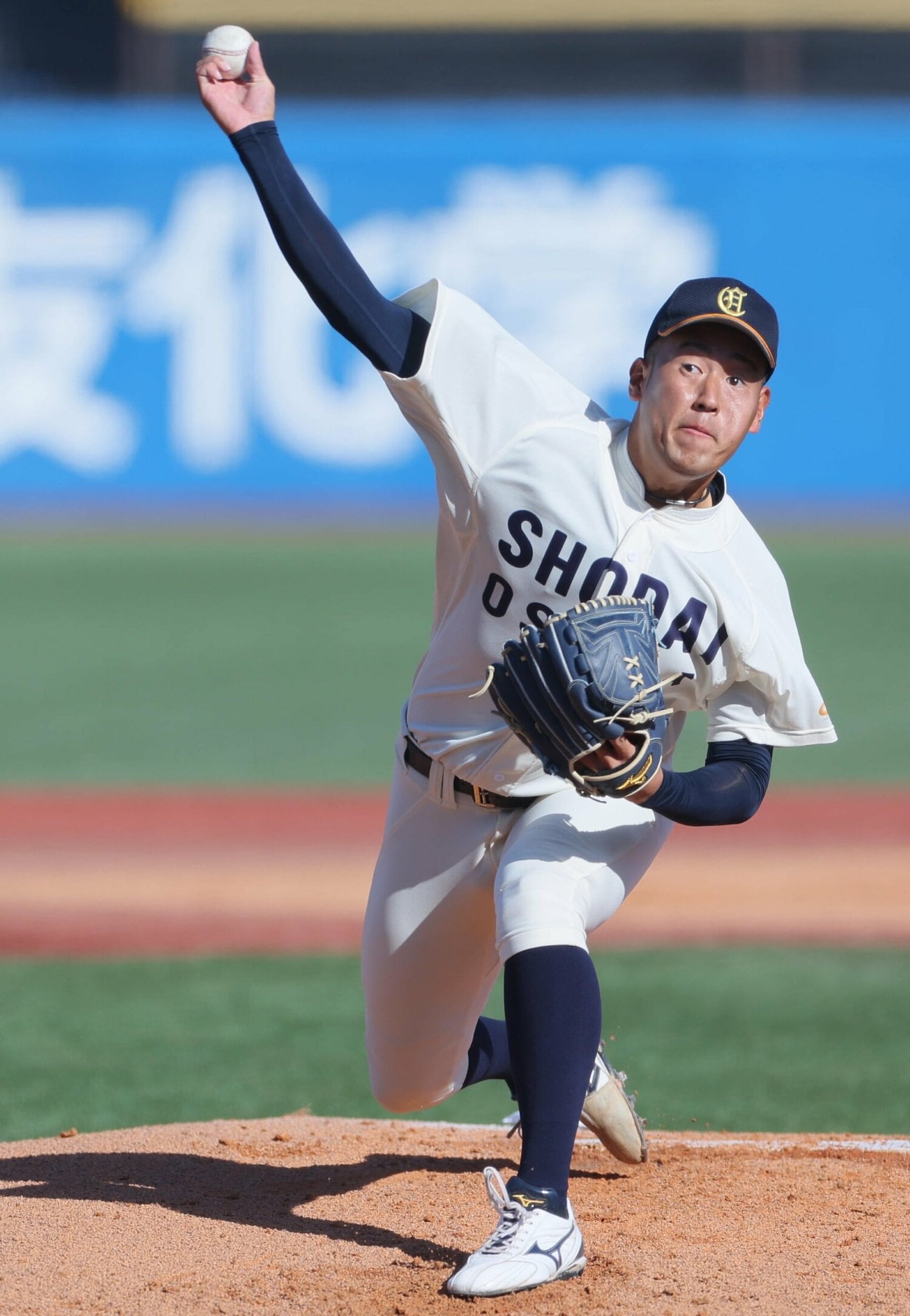 【ドラ1候補・大学生編19】上田大河・投手・大阪商業大(大商大高)・182cm86kg・右投右打 ©JIJI PRESS