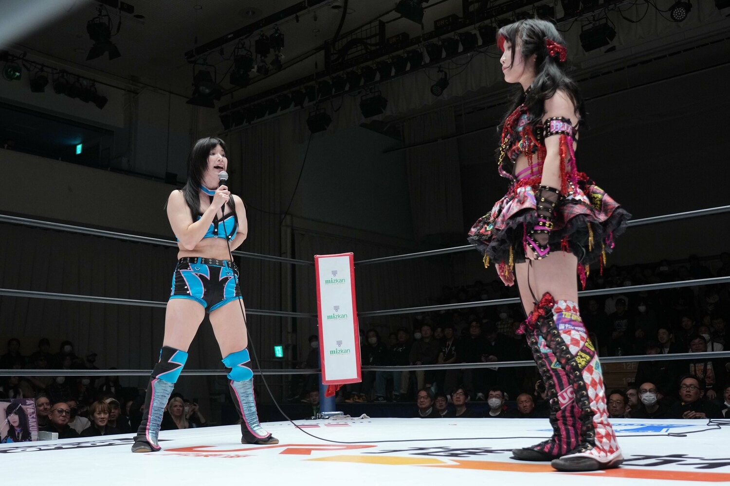 「スターダムで一番強くてかわいいのは私だ」と伊藤麻希に嚙みついたさくらあや。1月11日、後楽園ホール ©Essei Hara