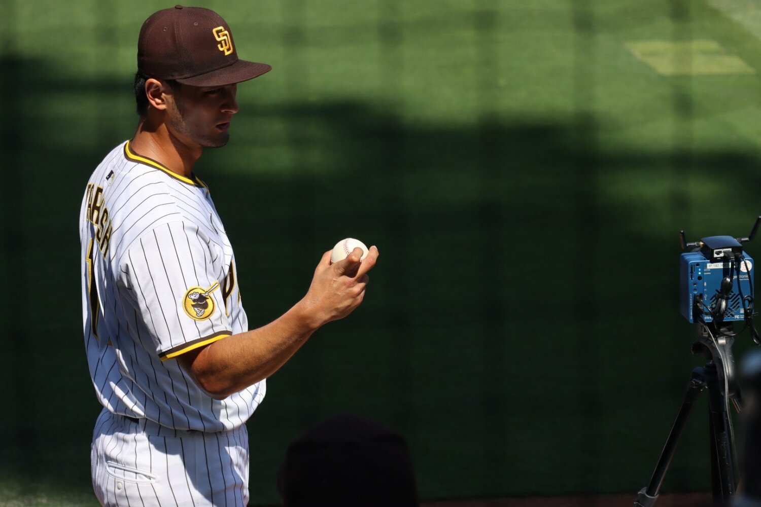 ダルビッシュの変幻自在の変化球に新たな武器が加わるのか？　©Yuki Yamada